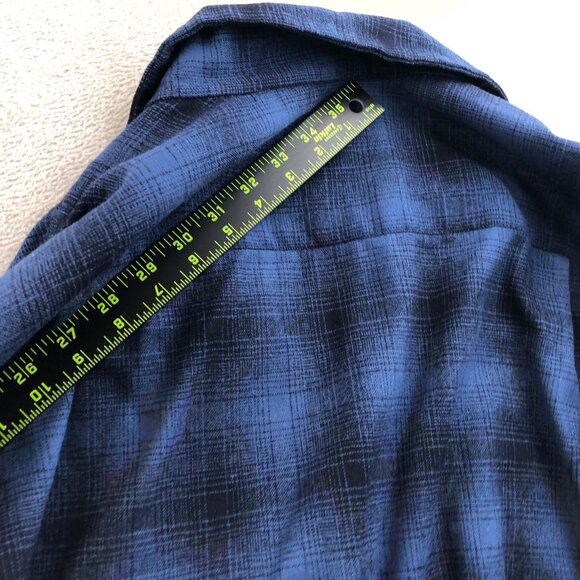 Pendleton Men's The Original Board Shirt 3XL Wool Plaid Blue Button Up Casual - Picture 7 of 12